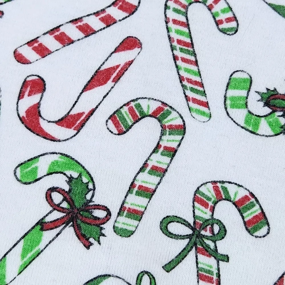 🔥Sleepyheads Green & White Candy Cane Pajama Set Youth 12